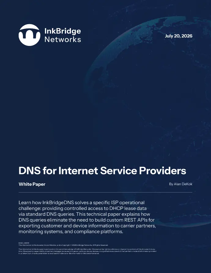 DNS for Internet Service Providers